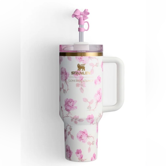 NWT Loveshackfancy x Stanley 40oz Tumbler in Ribbon rosa - Picture 5 of 7